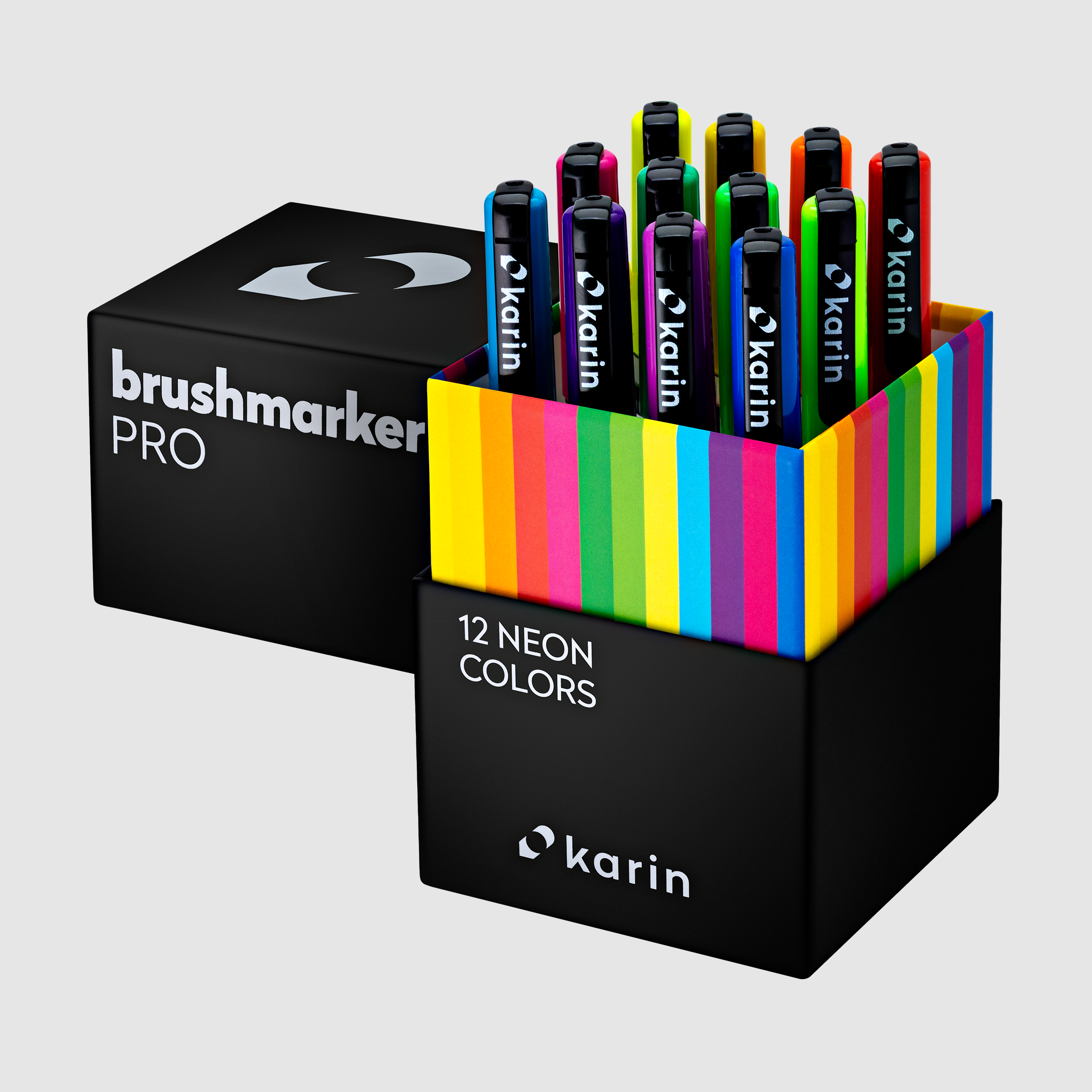 Karin Brushmarker PRO 12pc Neon Box Set - Main Image