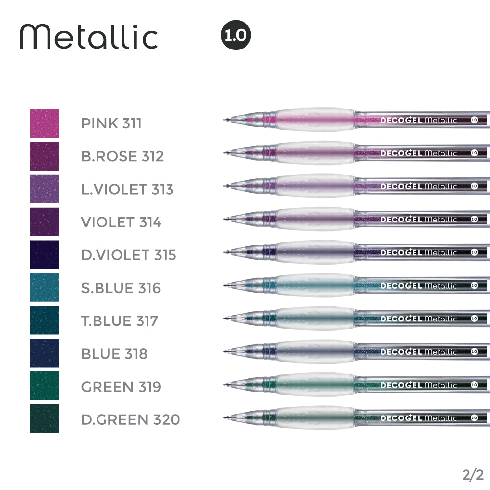 Deco Gel 1.0 Metallic Gray 302