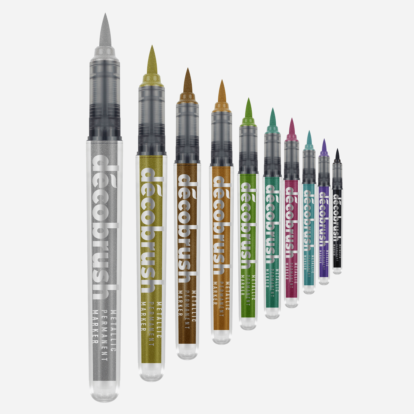 Karin DécoBrush Metallic 10pc and metal-box Set