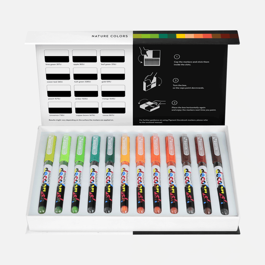 Karin Pigment DécoBrush Nature Colors 12pc Set