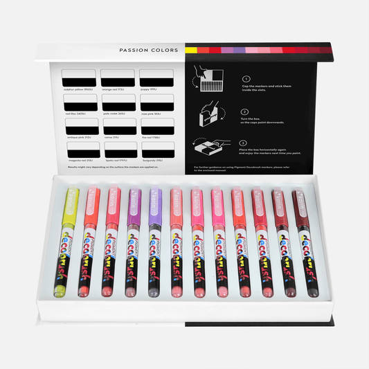 Karin Pigment DécoBrush Passion Colors 12pc Set