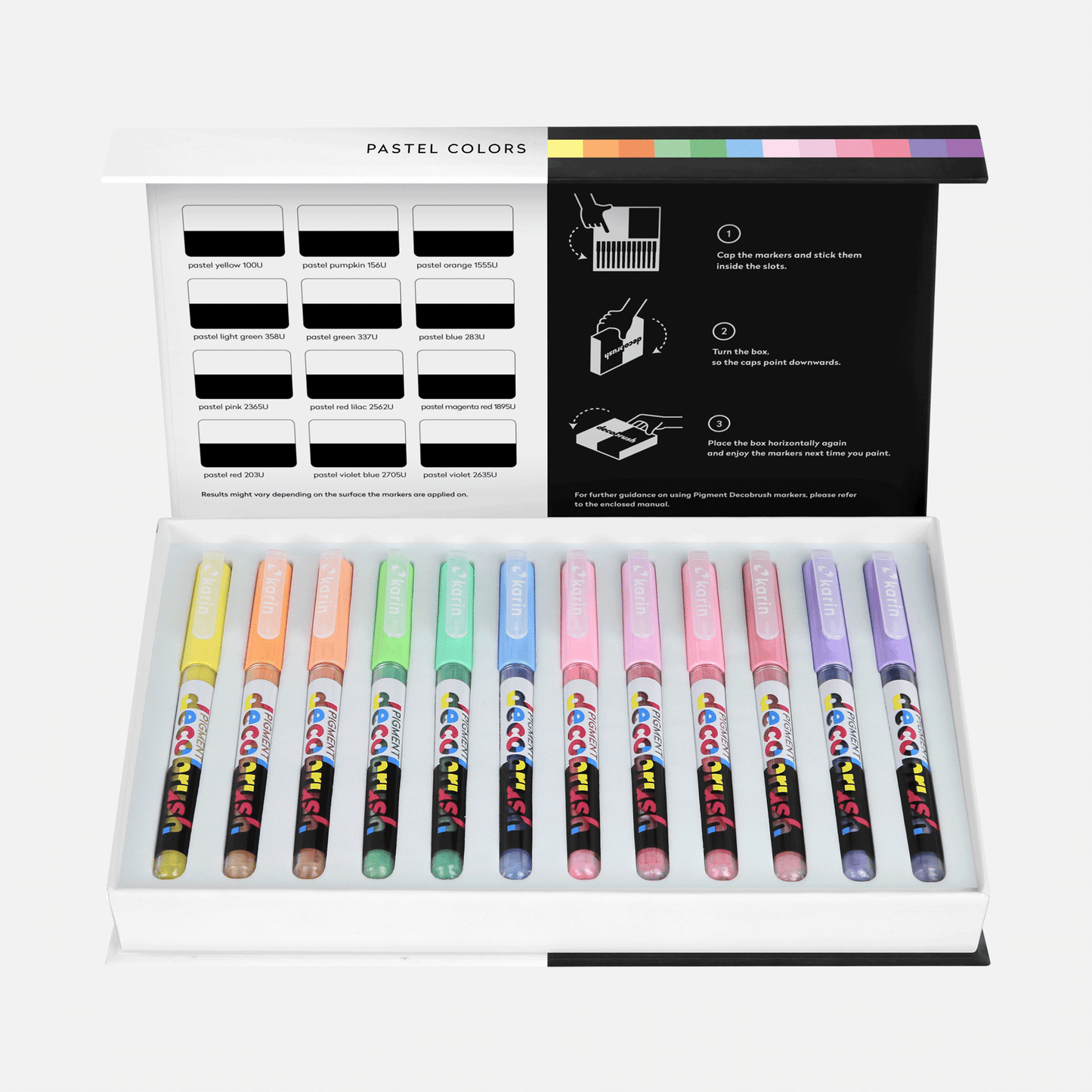 Karin Pigment DécoBrush Pastel Colors 12pc Set