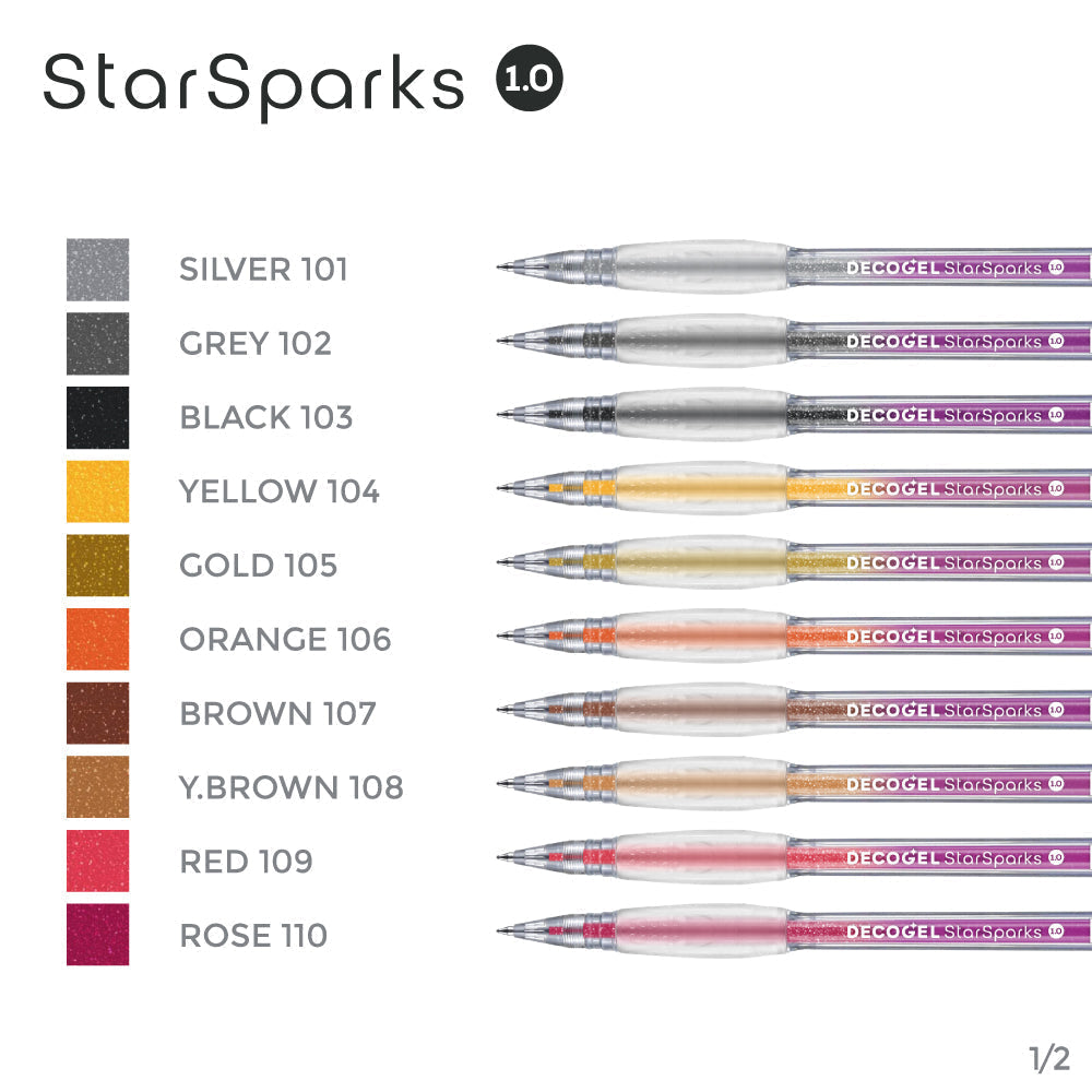 Deco Gel 1.0 StarSparks Orange 106