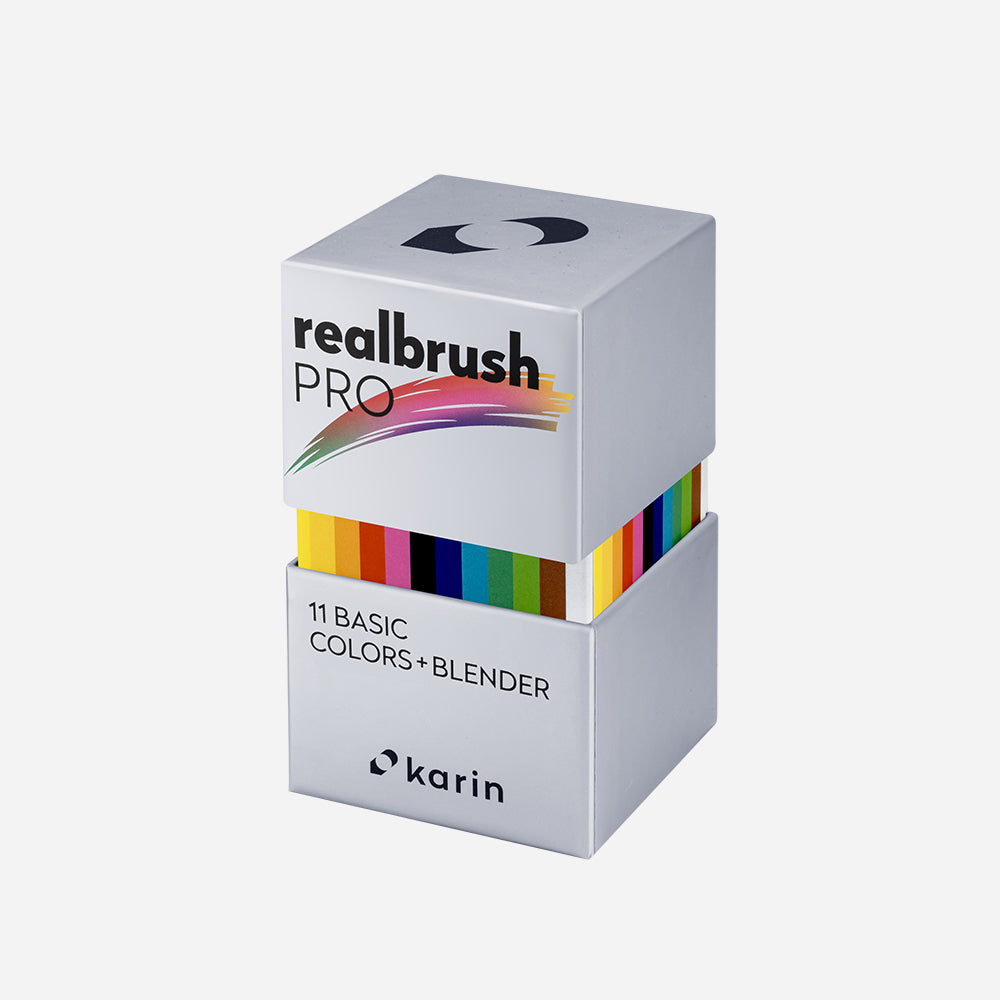 Realbrush PRO 11 Basic Colors + Blender 12pc Set