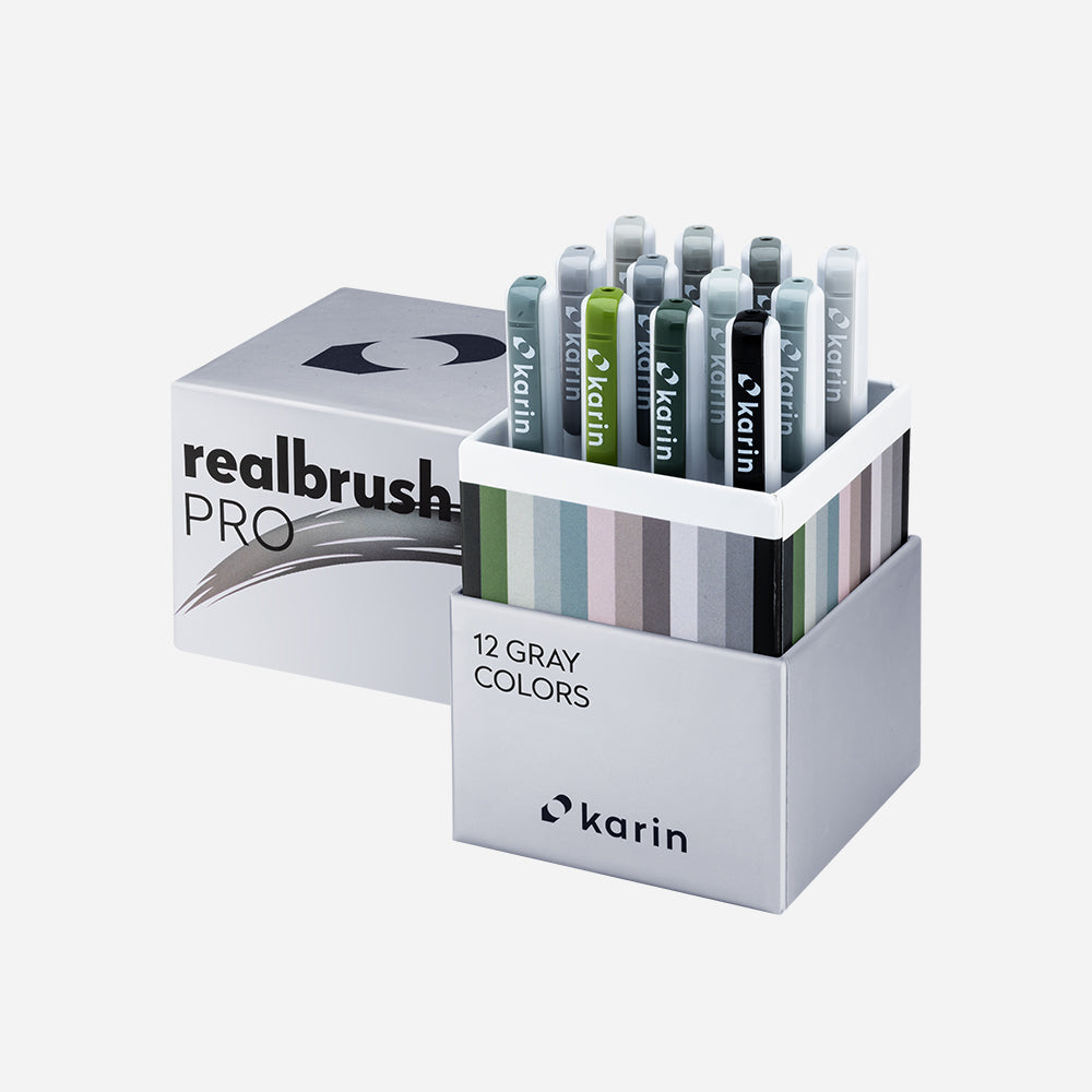 Realbrush PRO Gray Colors 12pc Set