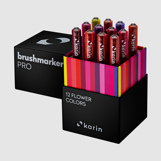 Karin Brushmarker PRO 12pc Flowers Box Set