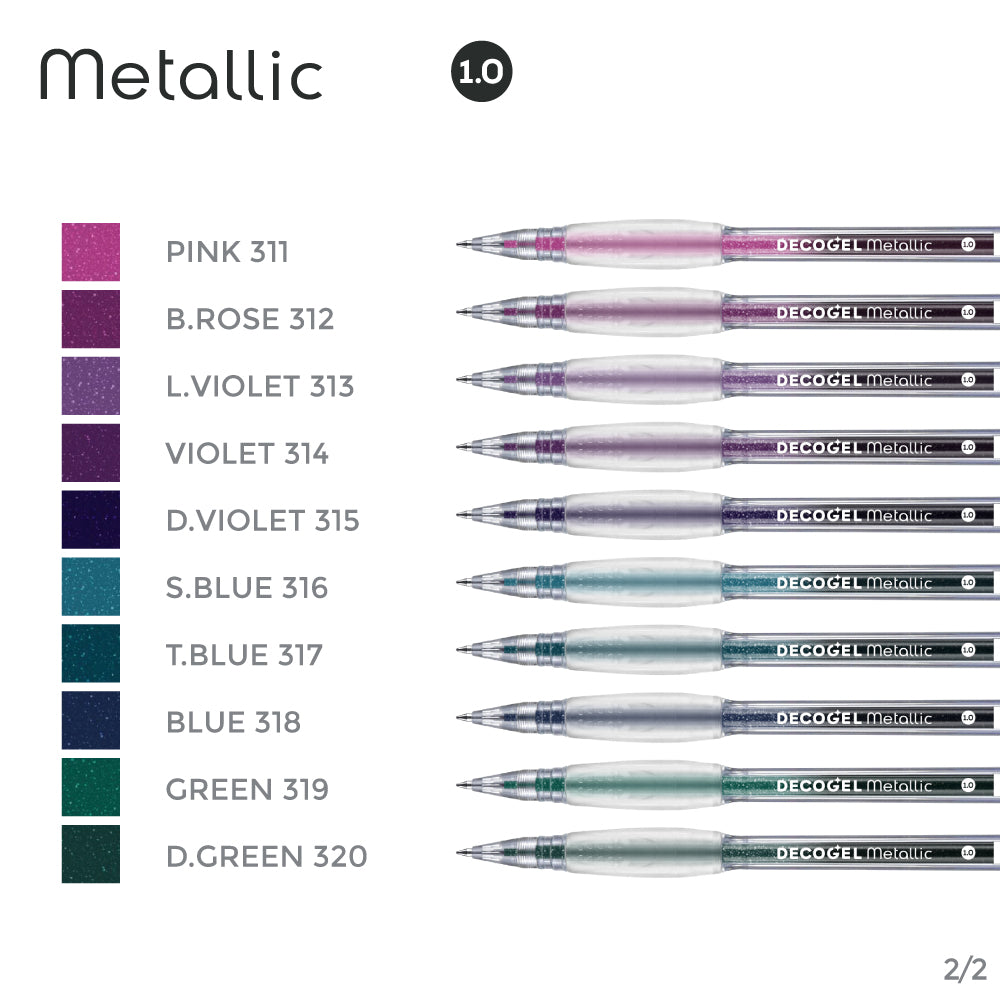 Deco Gel 1.0 Metallic Pink 311