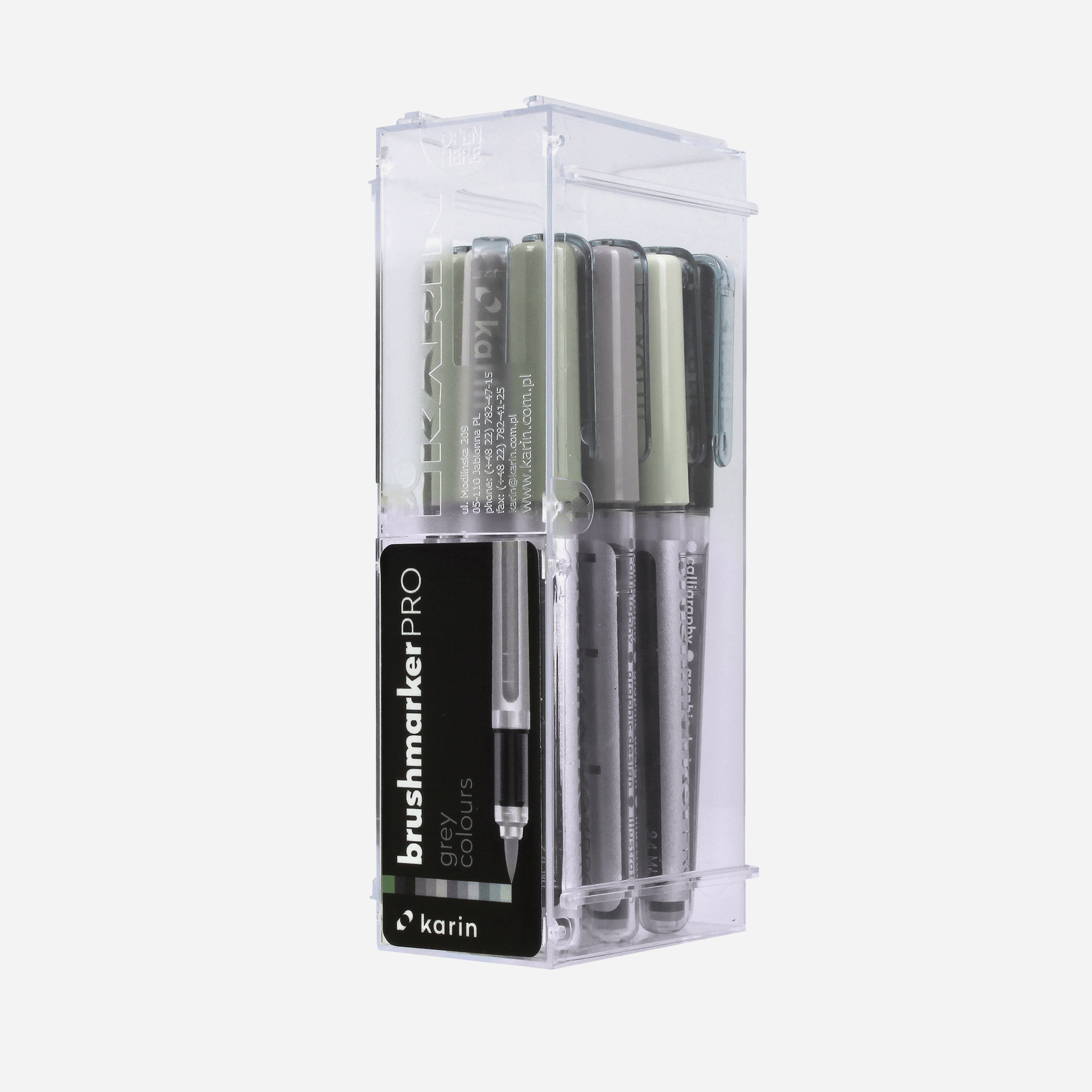 Karin Brushmarker PRO 12pc Grays Set – Karin Markers - North America