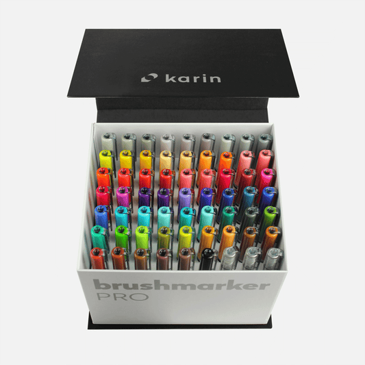 Karin Brushmarker PRO Mega Box 60 Color +3 blenders Set