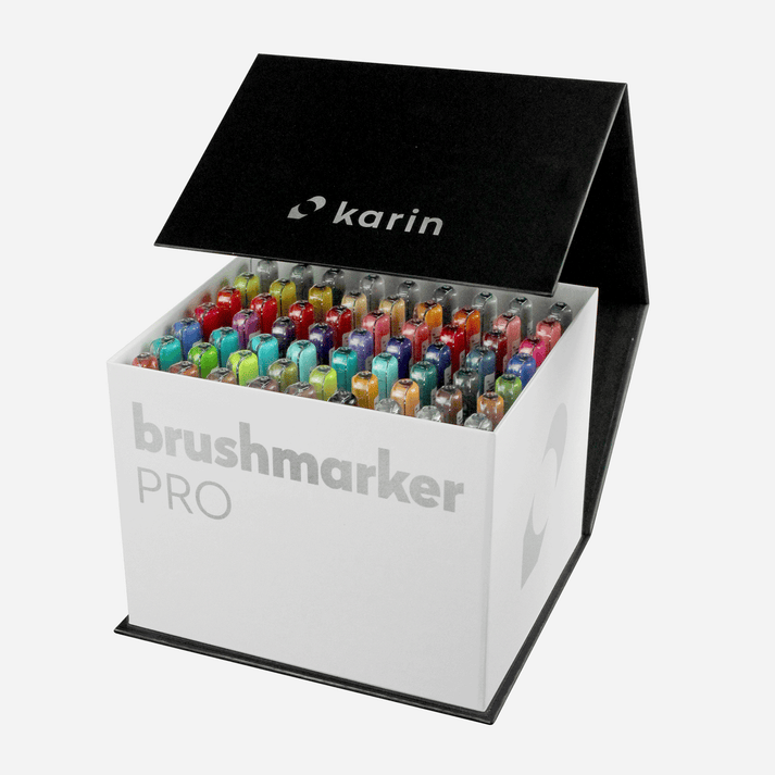 Karin Brushmarker PRO Mega Box 60 Color +3 blenders Set Karin Markers