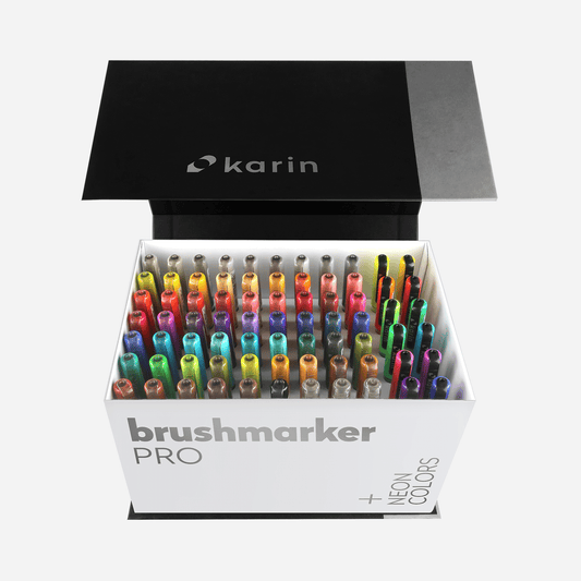Karin Brushmarker Pro 11 Basic Colors & Blender Set | Michaels